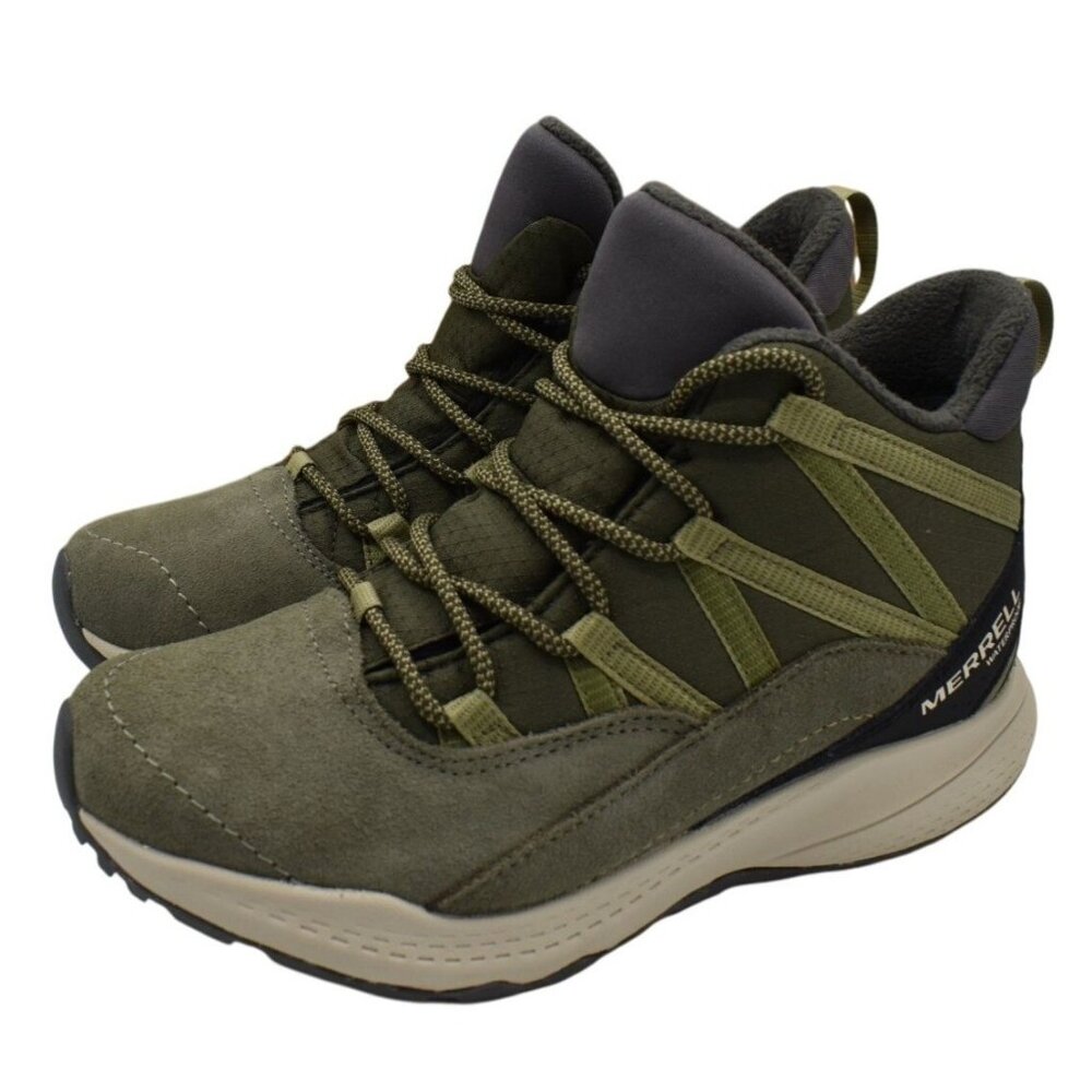 Merrell Women Size 10.5 Wide Bravada‎ Edge 2 Thermo Demi Olive Suede WP Boots